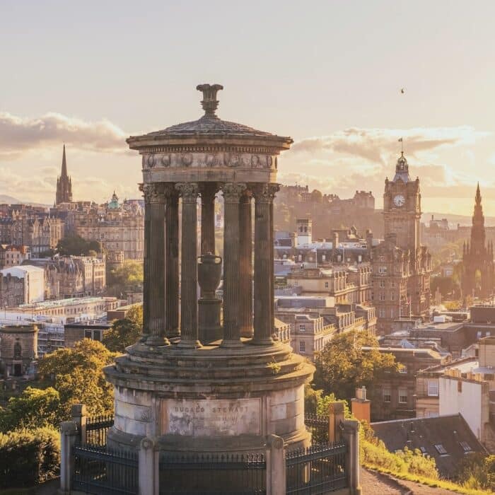 Edinburgh, the capital and one of the most beautiful cities in Scotland.